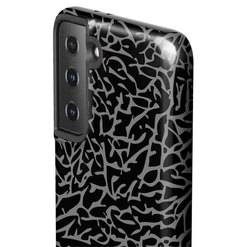 Elephant Print Black Galaxy S21 Plus 5G Pro Case