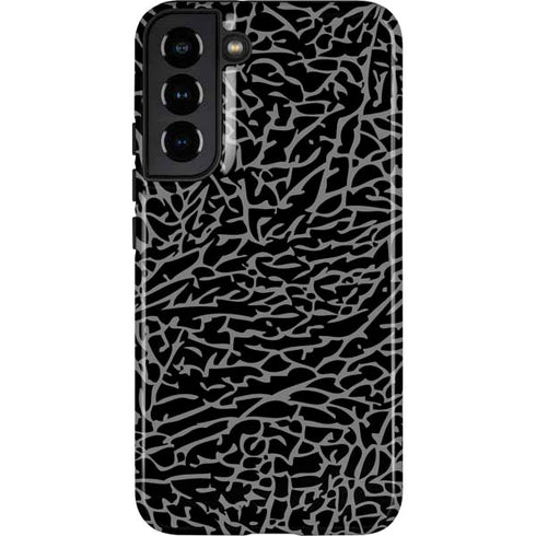 Elephant Print Black Galaxy S22 Plus Pro Case