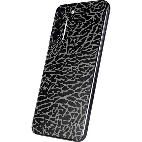 Elephant Print Black Galaxy S22 Plus Skin
