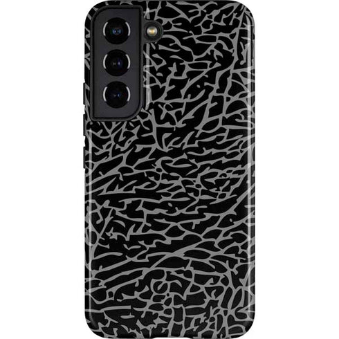 Elephant Print Black Galaxy S22 Pro Case