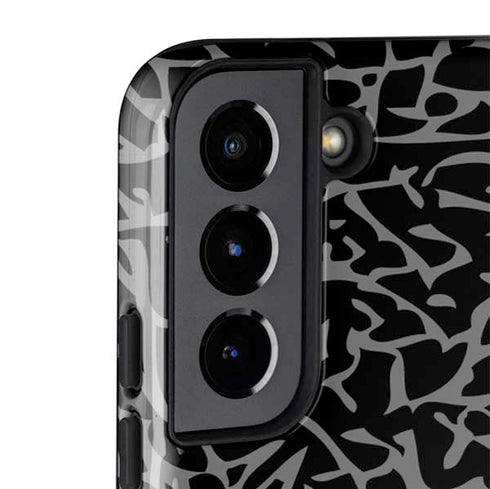 Elephant Print Black Galaxy S22 Pro Case