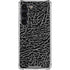 Elephant Print Black Galaxy S23 Clear Case