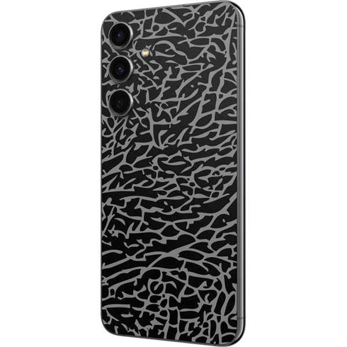 Elephant Print Black Galaxy S23 FE Skin