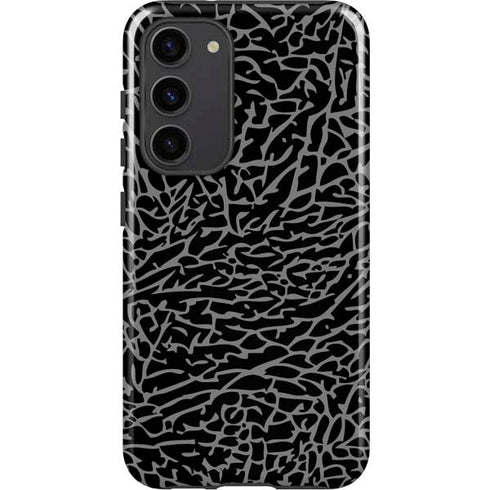 Elephant Print Black Galaxy S23 Plus Pro Case
