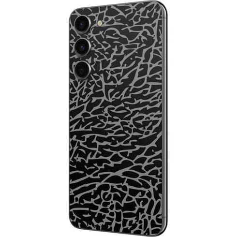Elephant Print Black Galaxy S23 Plus Skin