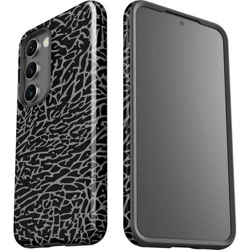 Elephant Print Black Galaxy S23 Pro Case