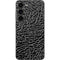 Elephant Print Black Galaxy S23 Skin