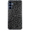 Elephant Print Black Galaxy S24 Clear Case