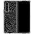 Elephant Print Black Galaxy Z Fold4 5G Clear Case
