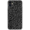 Elephant Print Black iPhone 11 Clear Case