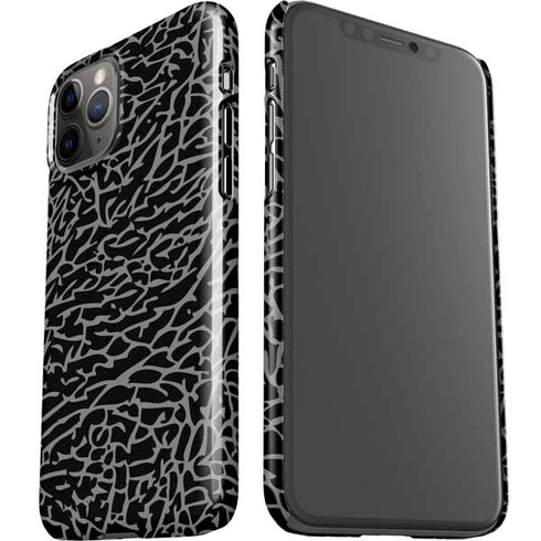 Elephant Print Black iPhone 11 Pro Lite Case