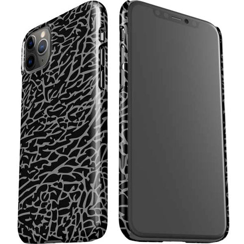 Elephant Print Black iPhone 11 Pro Max Lite Case