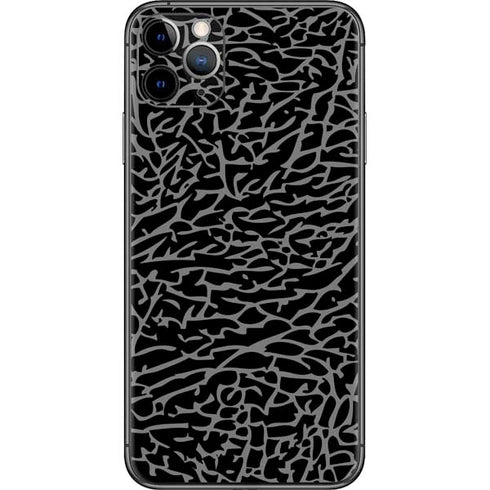 Elephant Print Black iPhone 11 Pro Max Skin