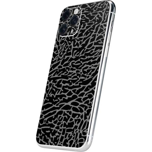 Elephant Print Black iPhone 11 Pro Skin