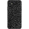 Elephant Print Black iPhone 11 Skin