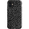Elephant Print Black iPhone 12 Impact Case