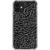 Elephant Print Black iPhone 12 Mini Clear Case