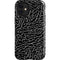 Elephant Print Black iPhone 12 Mini Impact Case
