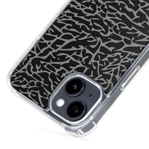 Elephant Print Black iPhone 13 MagSafe Case