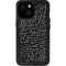 Elephant Print Black iPhone 13 Mini Waterproof Case