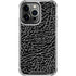 Elephant Print Black iPhone 14 Pro Clear Case