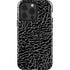 Elephant Print Black iPhone 15 Pro Impact Case