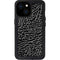 Elephant Print Black iPhone 15 Waterproof Case