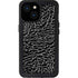 Elephant Print Black iPhone 15 Waterproof Case