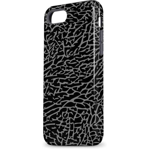 Elephant Print Black iPhone 7 Pro Case