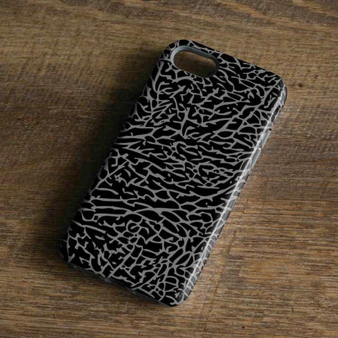 Elephant Print Black iPhone 8 Pro Case