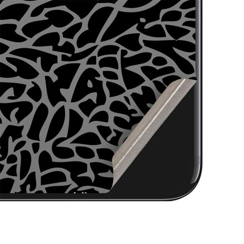 Elephant Print Black iPhone SE (2nd & 3rd Gen) Skin