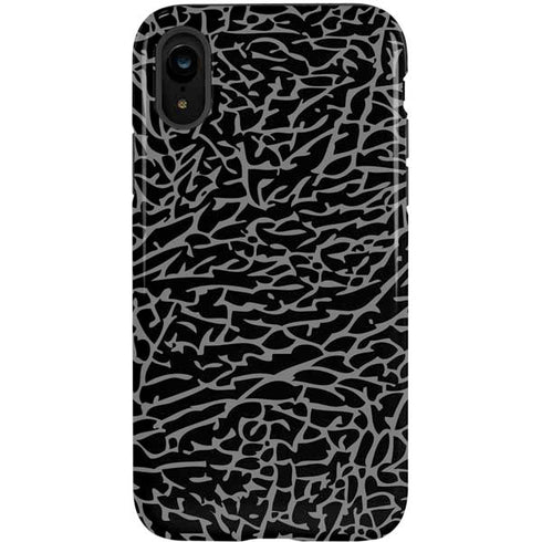Elephant Print Black iPhone XR Pro Case