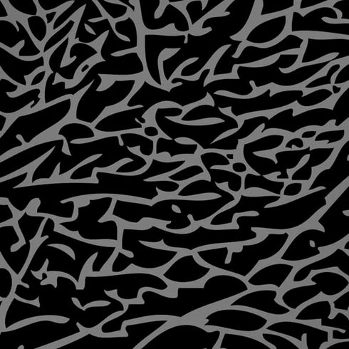 Elephant Print Black iPhone XR Skin