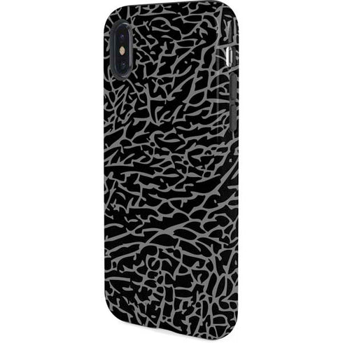 Elephant Print Black iPhone XS Pro Case