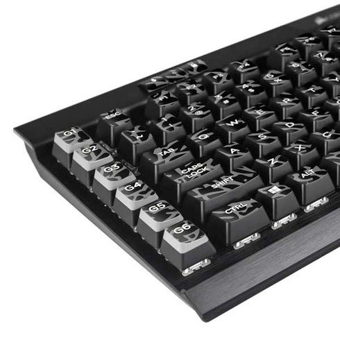 Elephant Print Black K95 RGB PLATINUM Mechanical Gaming Keyboard Skin