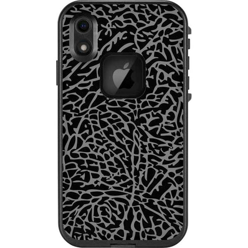 Elephant Print Black LifeProof Fre iPhone Skin