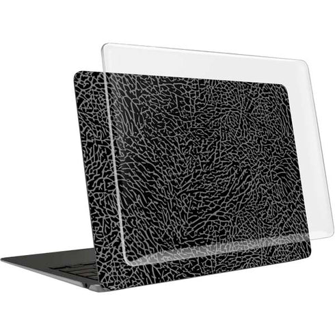 Elephant Print Black MacBook Air 13in M1 (2021) Case plus Skin