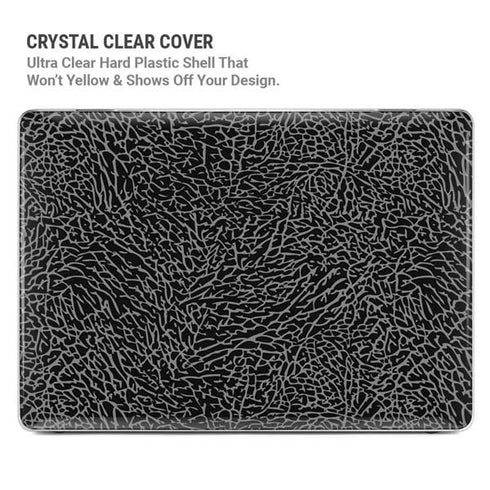 Elephant Print Black MacBook Air 13in M1 (2021) Case plus Skin