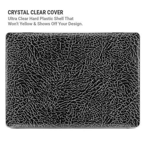 Elephant Print Black MacBook Air 15in (2023-2025) Case plus Skin