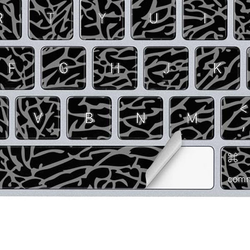 Elephant Print Black Magic Keyboard Skin