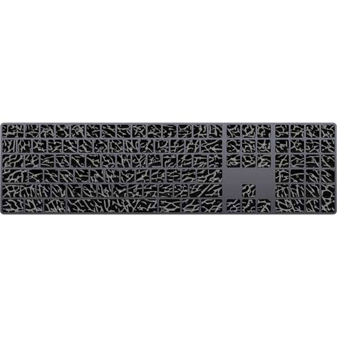 Elephant Print Black Magic Keyboard with Numeric Keypad Skin