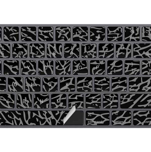 Elephant Print Black Magic Keyboard with Numeric Keypad Skin