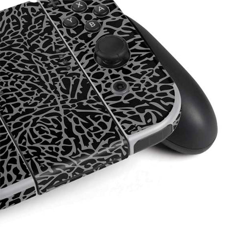 Elephant Print Black Nintendo Switch OLED (2021) Skin