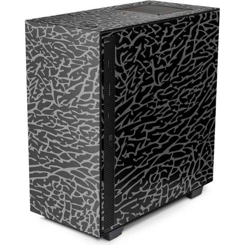 Elephant Print Black NZXT H510 Compact ATX Mid-Tower Case Skin