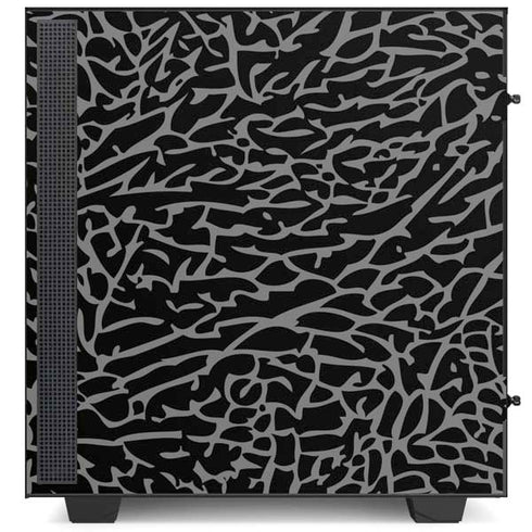 Elephant Print Black NZXT H510 Compact ATX Mid-Tower Case Skin