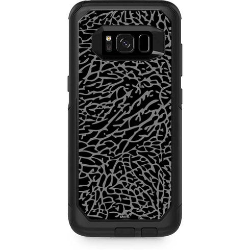 Elephant Print Black Otterbox Commuter Galaxy Skin