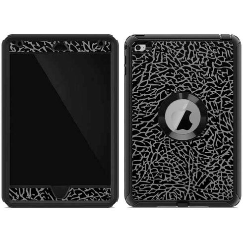 Elephant Print Black Otterbox Defender iPad Skin