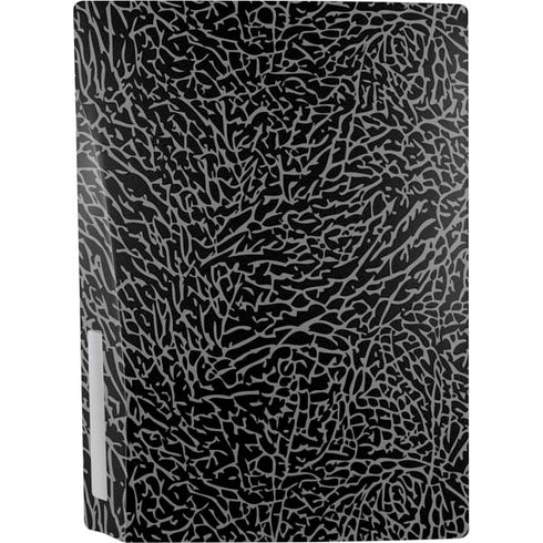 Elephant Print Black PS5 Console Skin