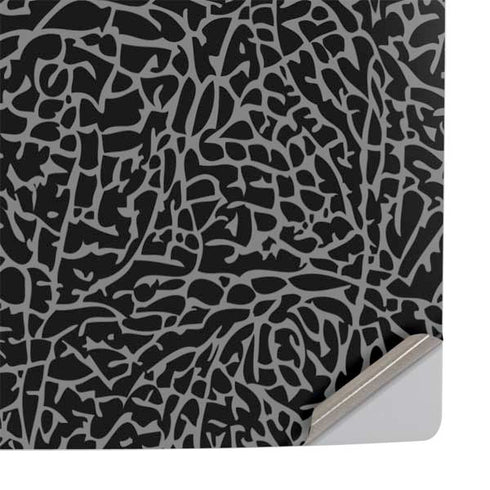 Elephant Print Black PS5 Console Skin