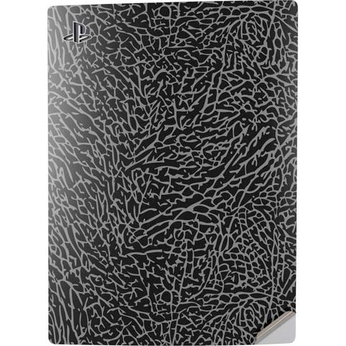Elephant Print Black PS5 Digital Edition Console Skin